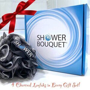 Shower Bouquet 4-PACK Loofahs Men Women Bath Sponge Exfoliating Body Scrubber XL